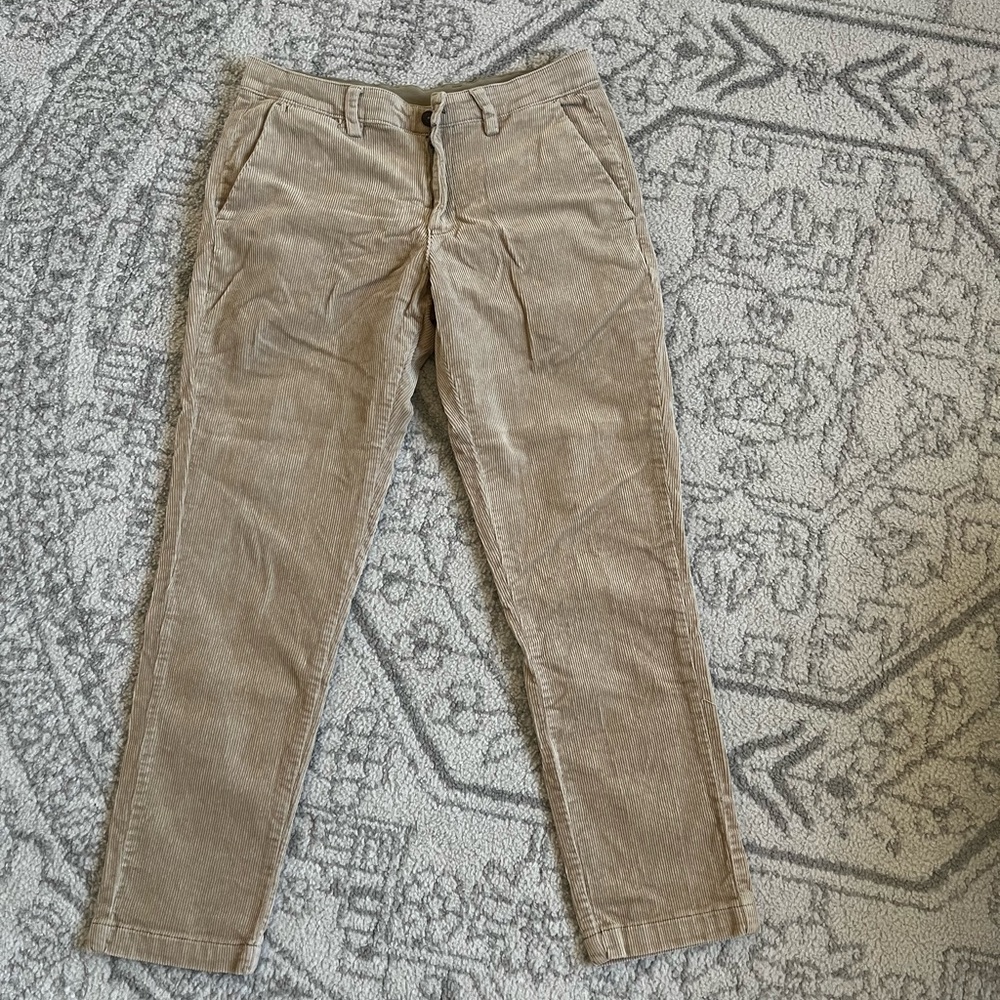 Mango corduroy pants Used like new Smoke free and pet free home! Tan color